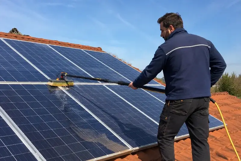 Nettoyage et entretien de panneaux solaires à Charnay